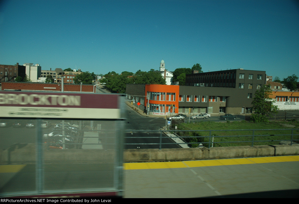 Passing by Brockton Station