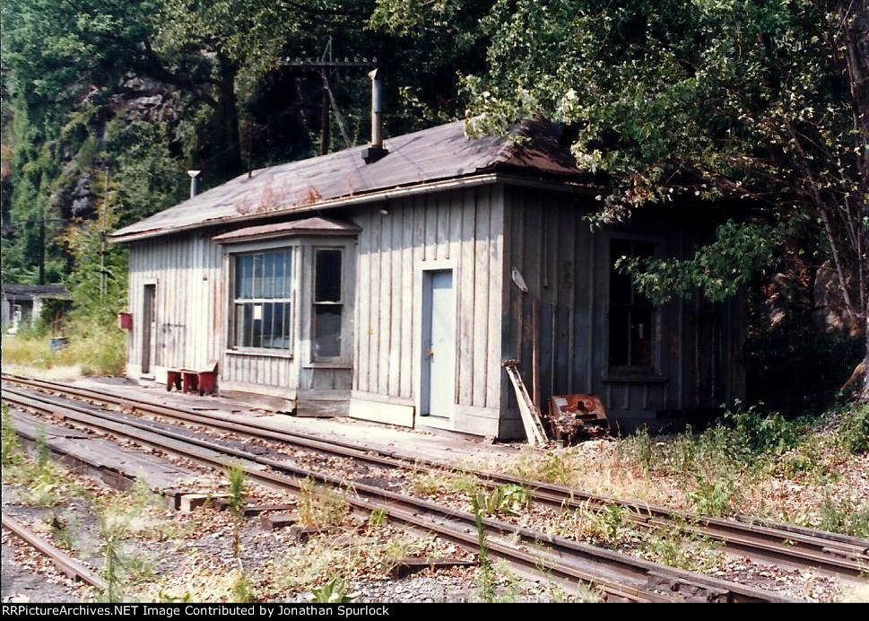 Gauley Bridge office, looking west