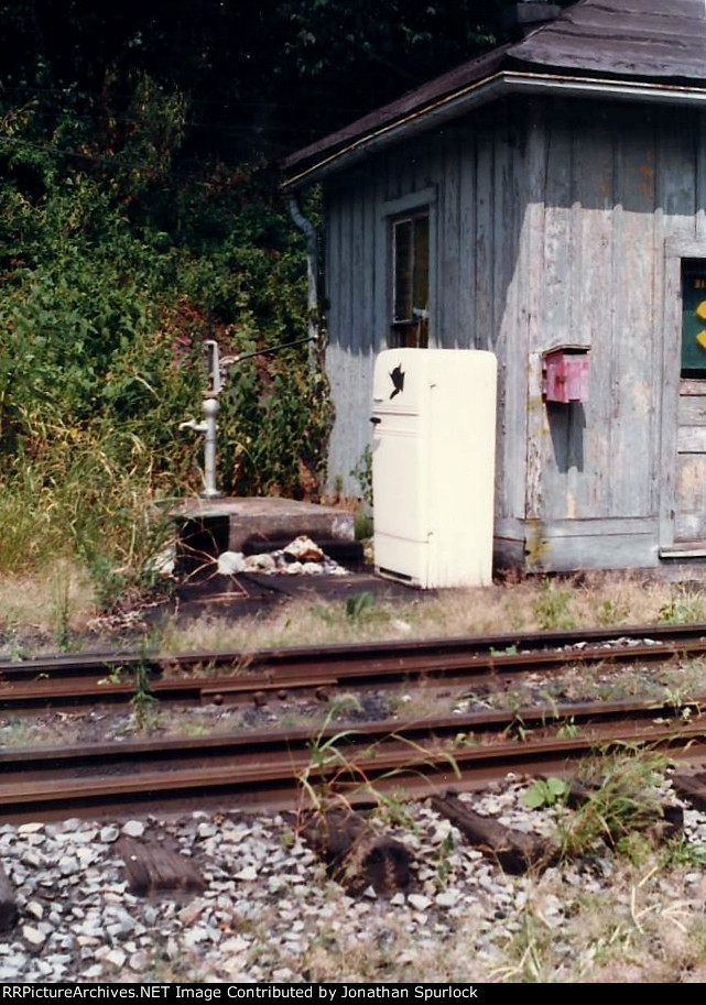 Gauley Bridge station, south-west edge