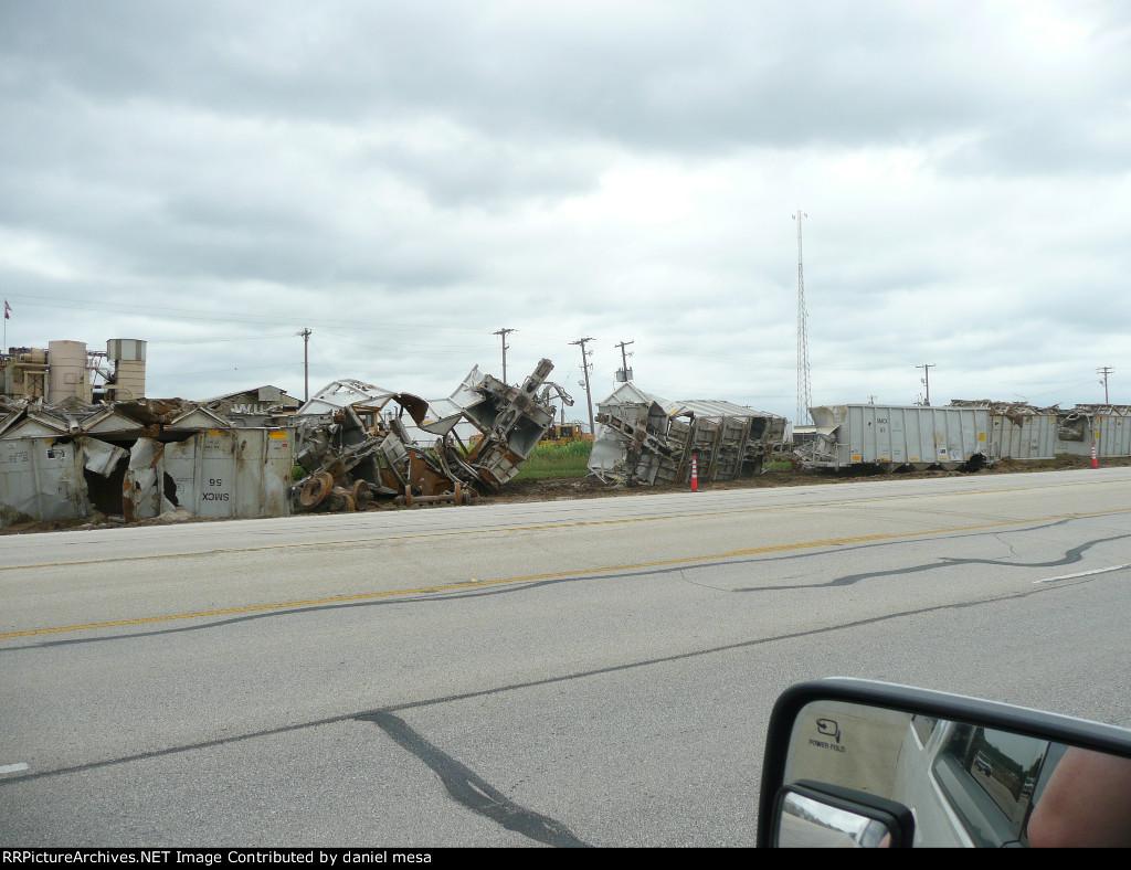 Train car desail in Pleasanton Texas