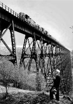 A final fan trip before the first closing of the line in May 1958.