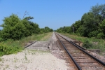 Formerly a double tracked Milwaukee Road main line
