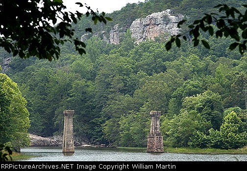 Old pilings still stand