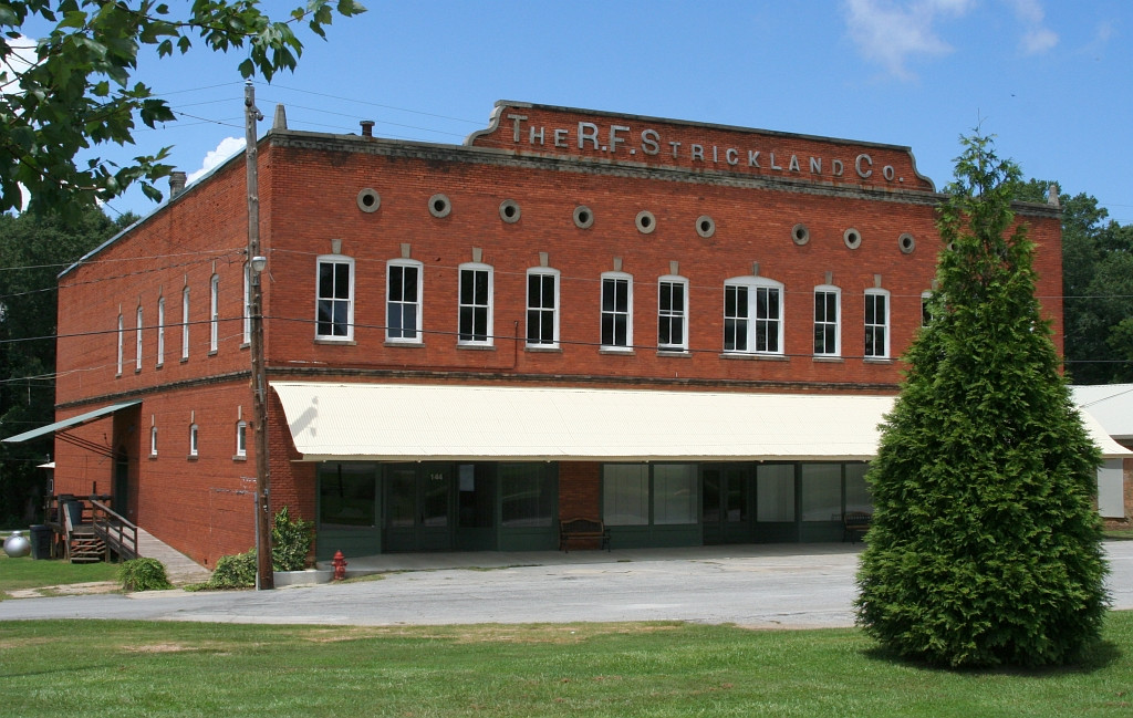 Small town large building 