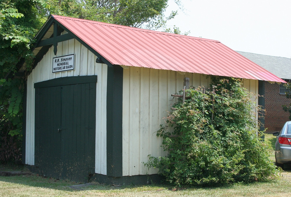 Motorcar barn by the depot