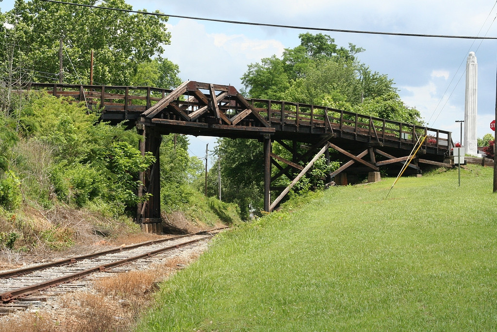 Wood bridge over the L&N now GNER