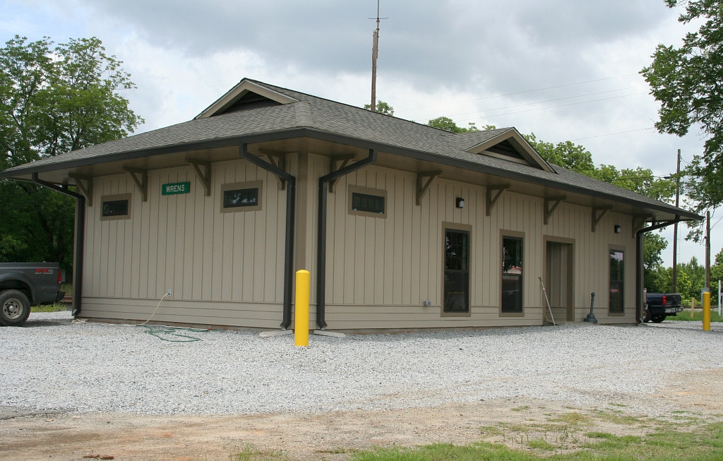 Old depot gone, replaced by this new yard office