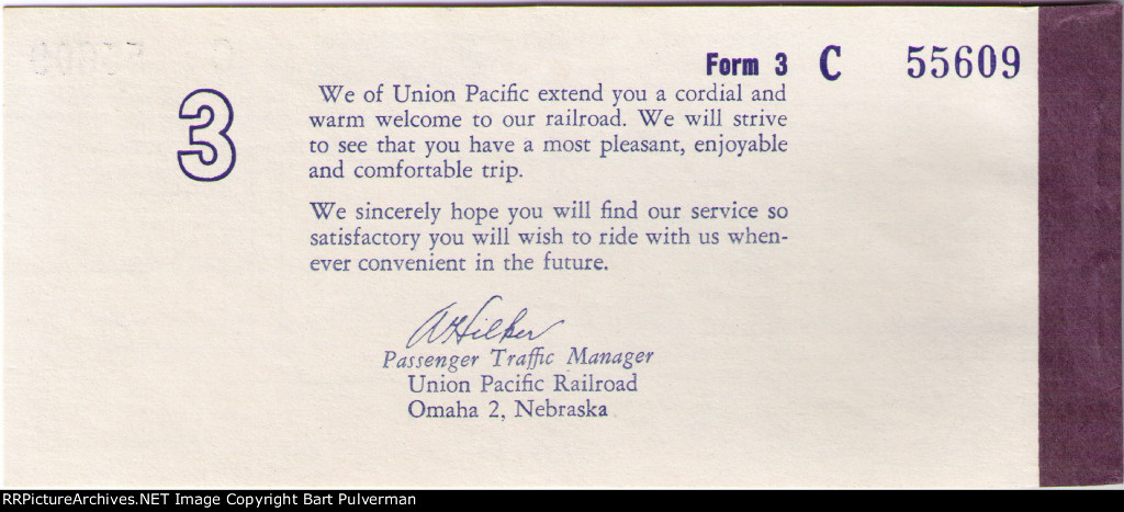 Back Cover of City of Los Angeles Ticket Book