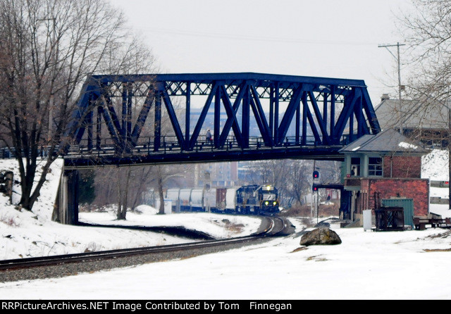 NS H74  awaits  to  get  permission  to  go  onto  The Washington Secondary 