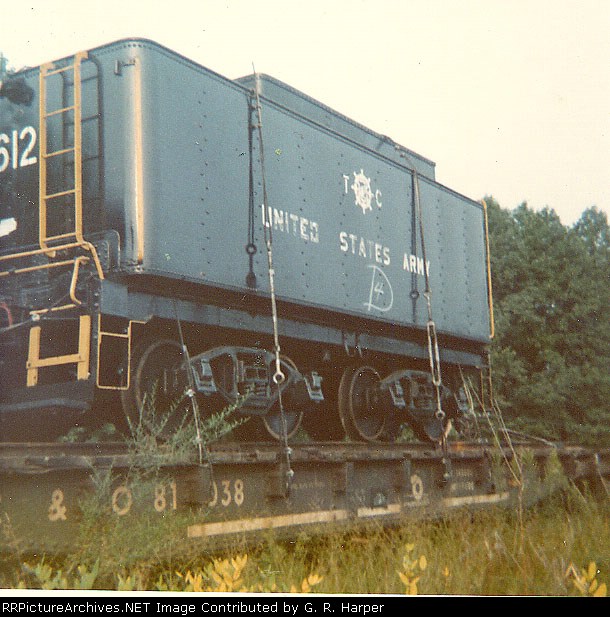 US Arny tender 612 in siding at Penniman, VA,