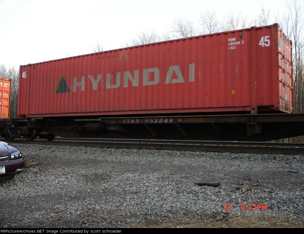 TTAX 653248 Spinecar w/HYUNDAI Container EB