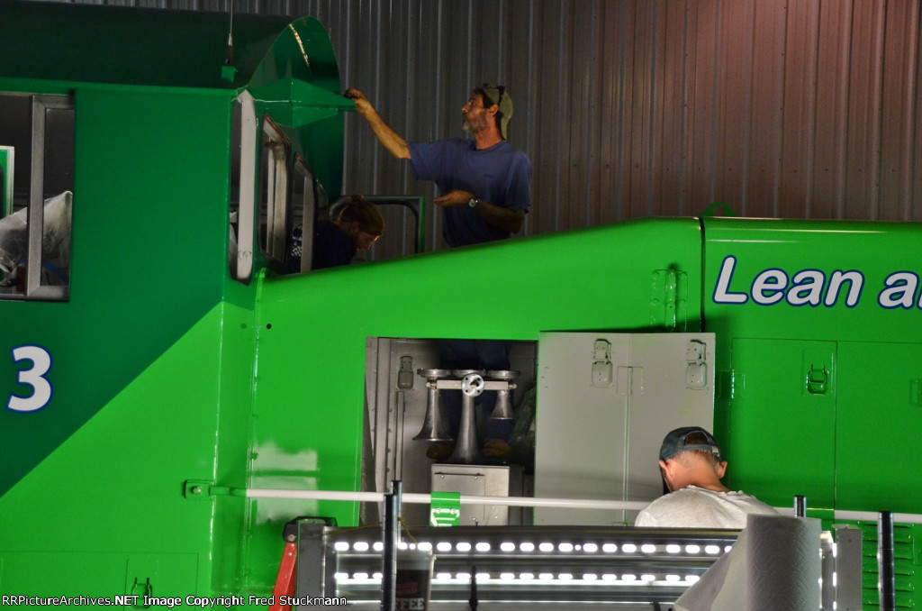 Next comes the horn.