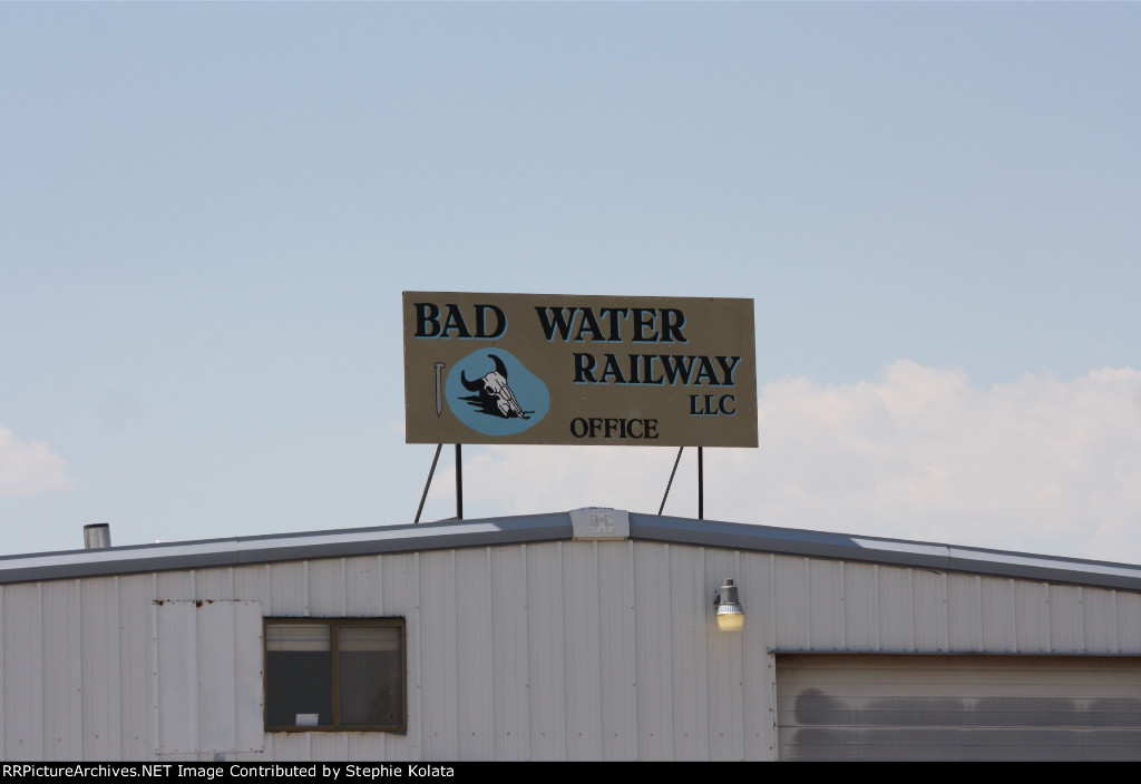 BADWATER RAILWAY SIGN
