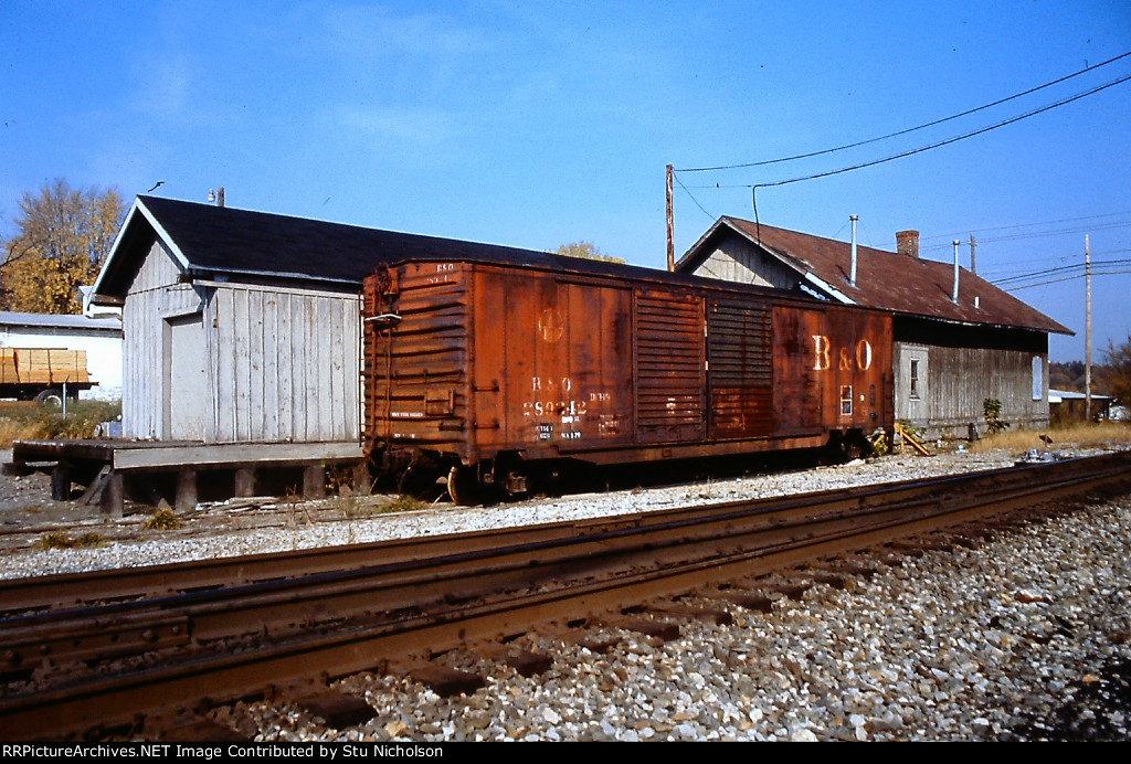Ex-C&O freight station at Delaware, Ohio in 1987-88.