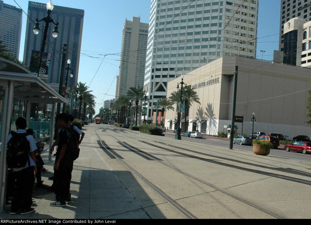 NORTA Canal Streetcar Station-looking north