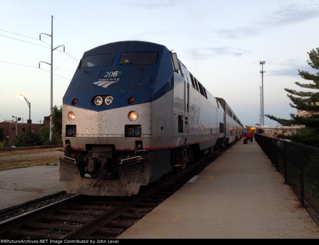 Westbound Sunset Limited Limited Crossing the Huey P. Long Bridge