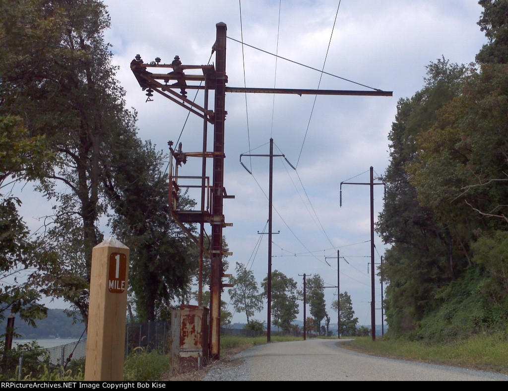 Milepost 1 on the new rail trail...