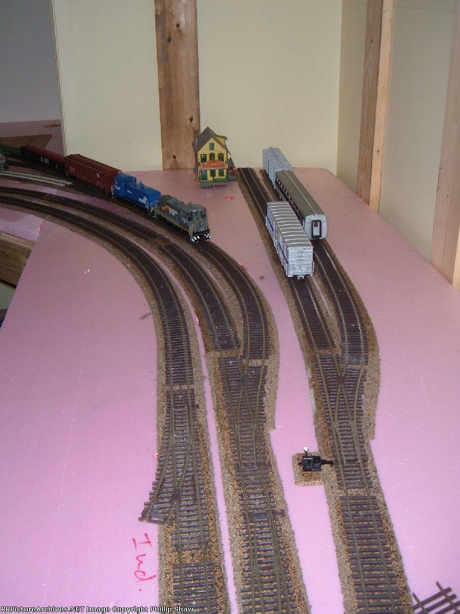 2 switch engines move of the yard lead