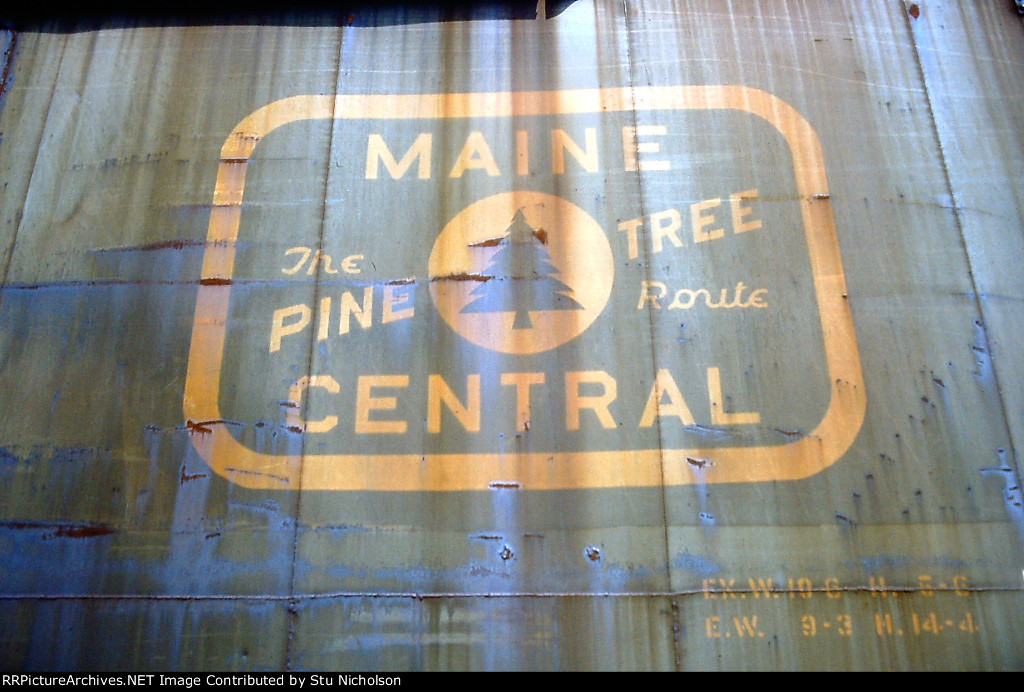 Machias (MEC) Depot and long abandoned Boxcar.