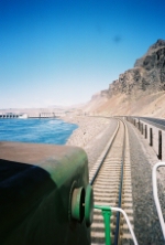 Rock Island dam on the left, Hwy 28 on the right.
