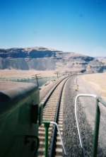 Columbia river to our left.