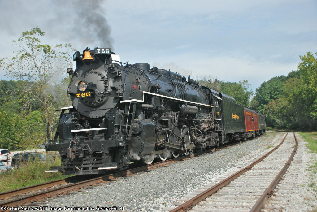 765 heads back north.