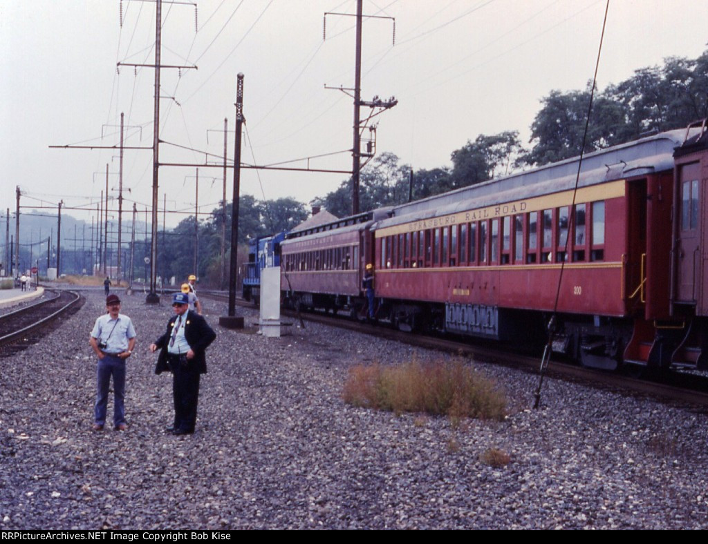 The excursion train prepares to head east on the A&S