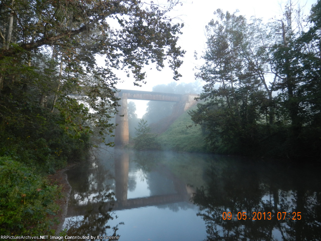 Old Trestle On The Rockgish River West Of Schuyler