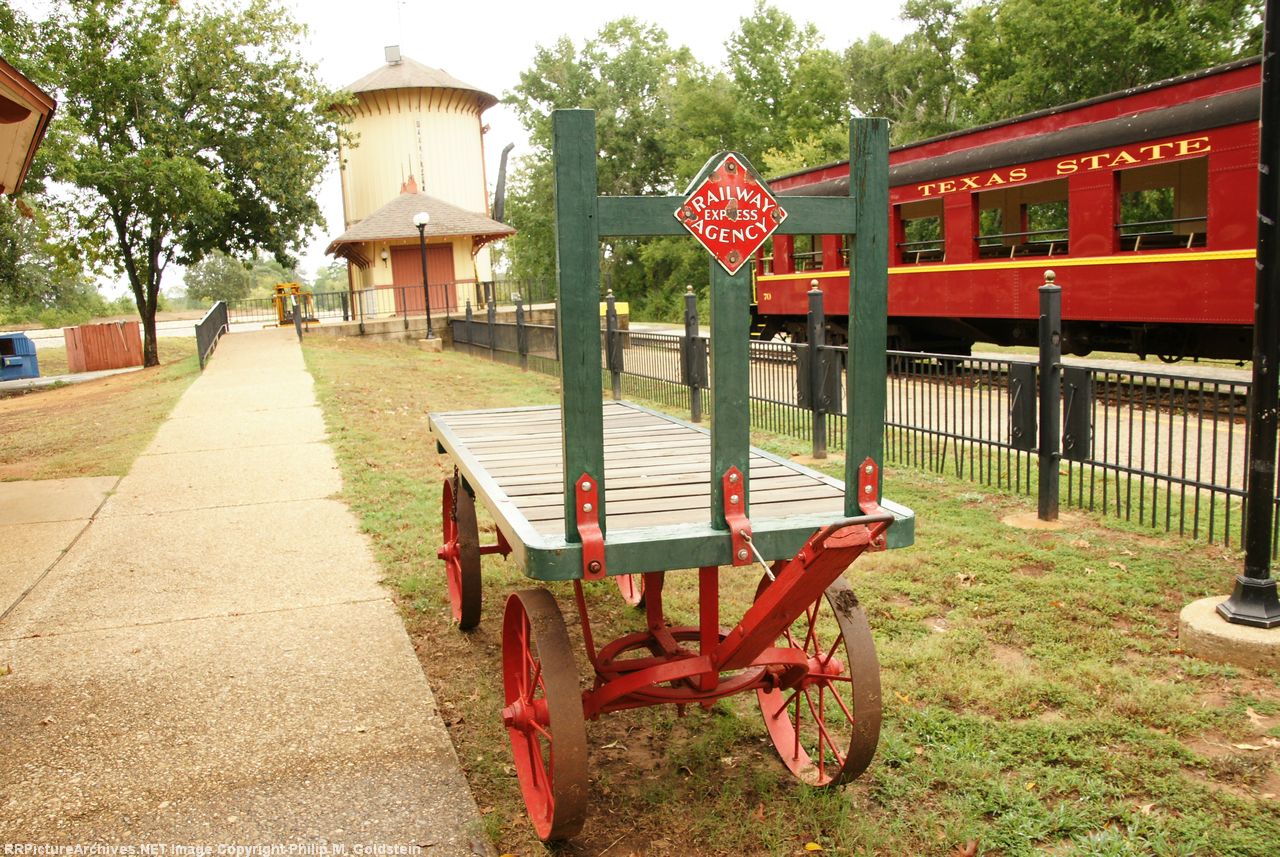 I have a similar, albeit older (wood spokes & wheels) baggage cart in my barn