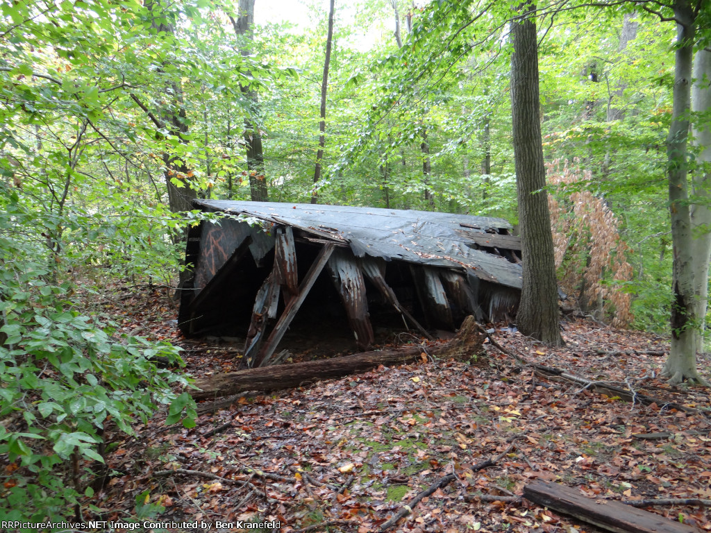 Turntable pit at New Egypt