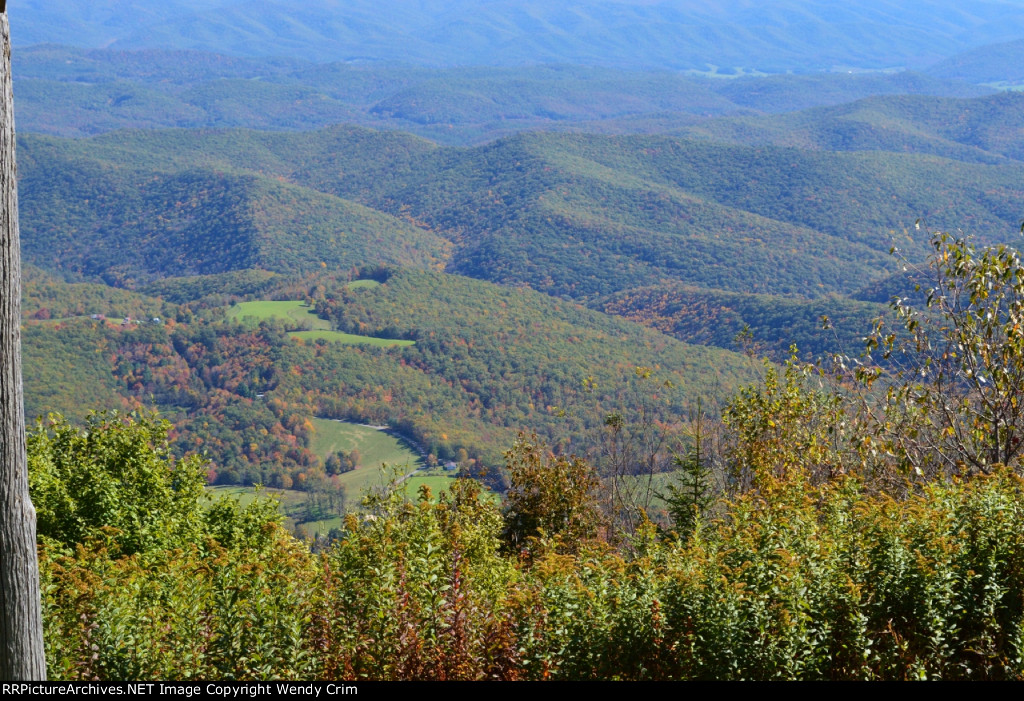 Jaw dropping view from the train.