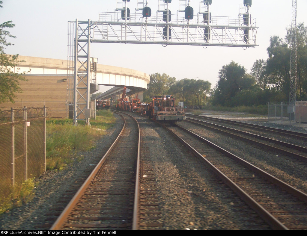 CSX MOW Equipment at Brighton Park Crossing