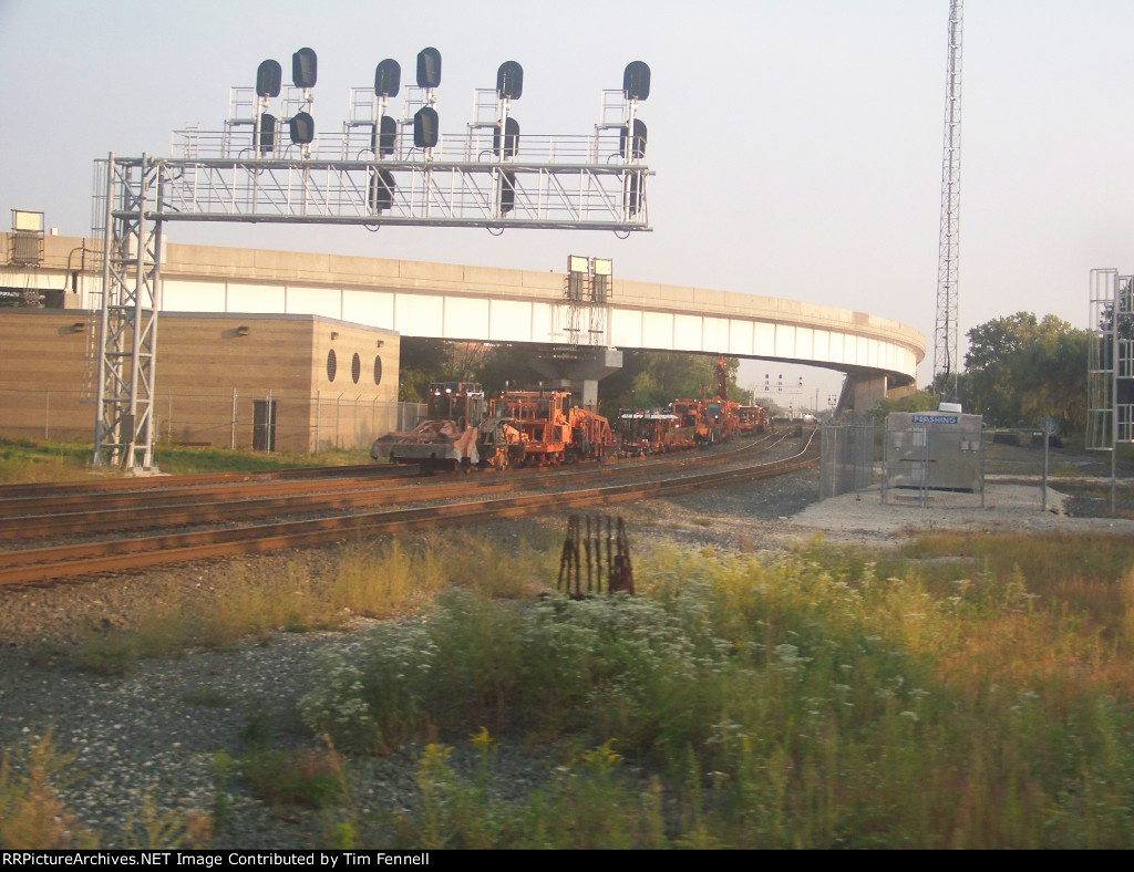 CSX MOW Equipment at Brighton Park Crossing