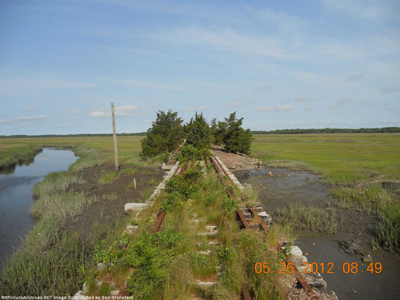 On the bridge with Ocean City behind 