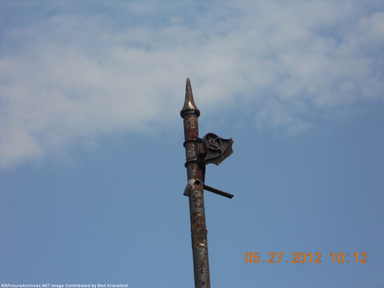 Close up of the semaphore poll