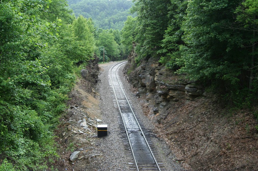 rock cut on the Virginian mainline