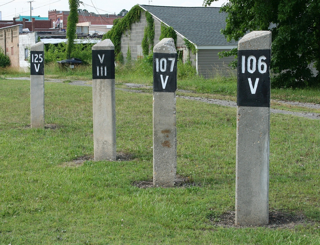 Viriginian mile markers