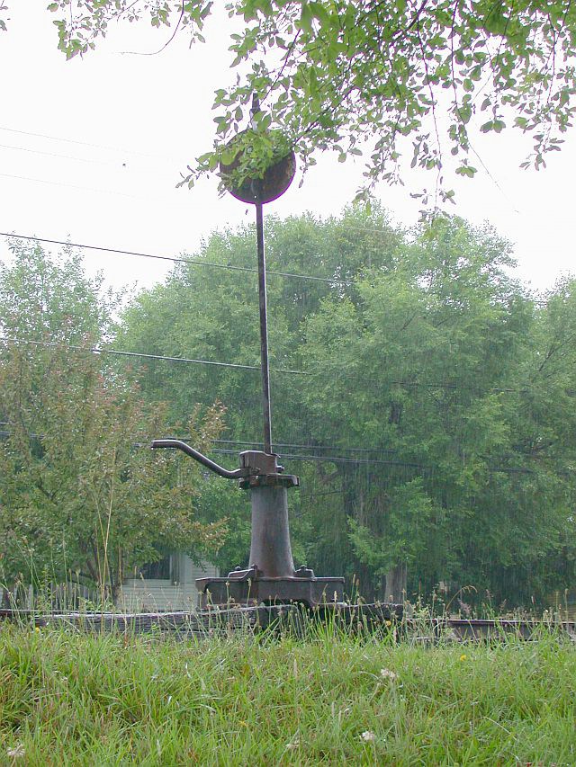 Switch stand on the former Virginian