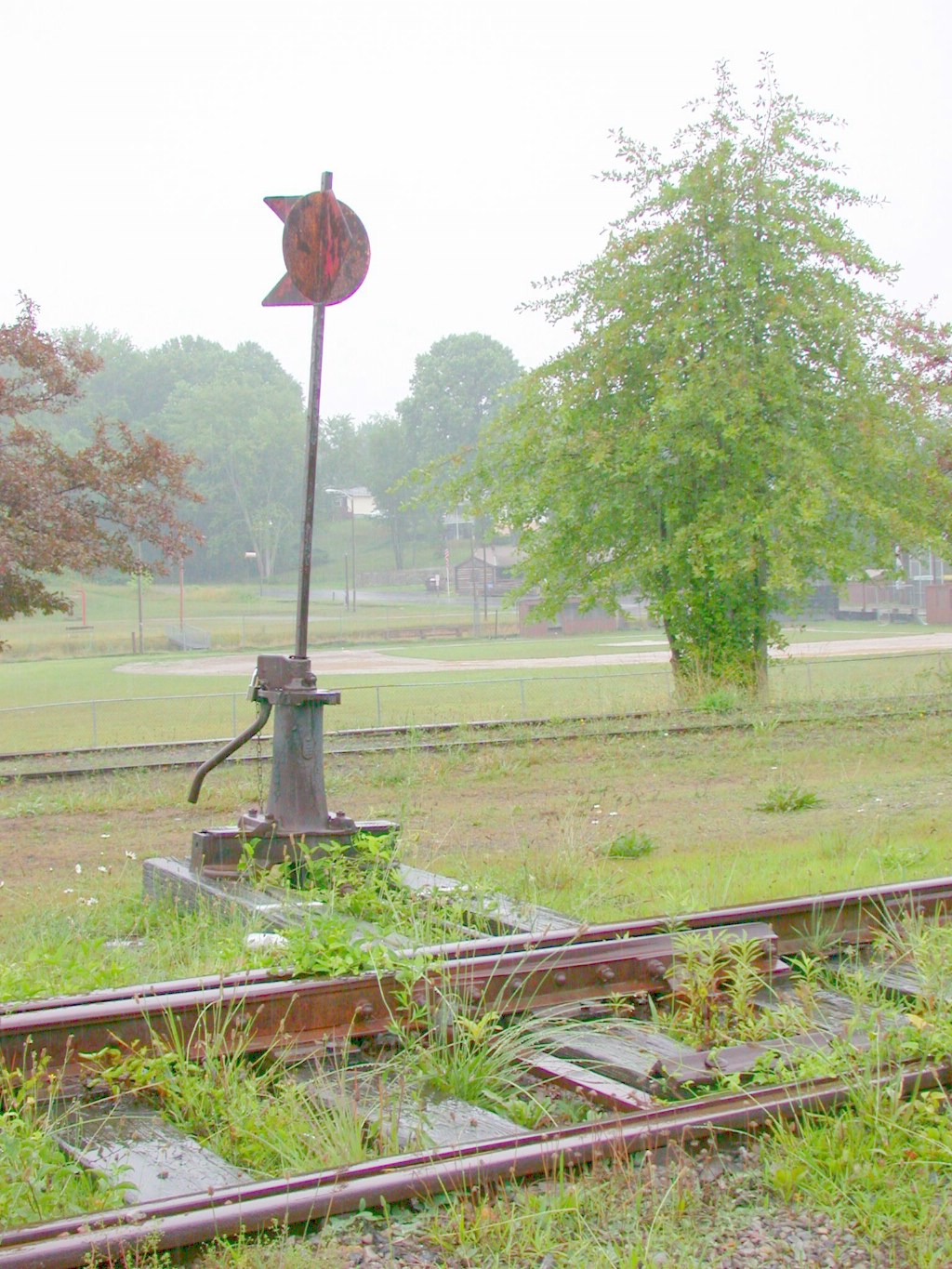 Switch stand on the former Virginian