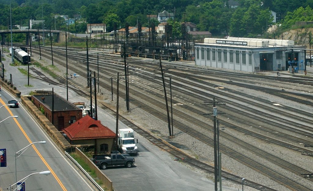 Passenger station in the foreground