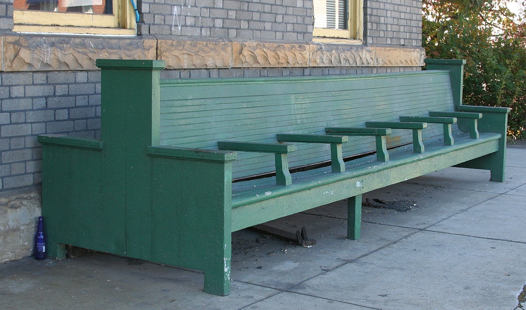 Bench rotting outside
