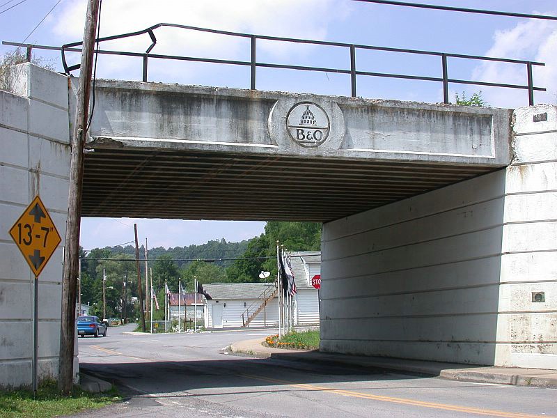 B&O dome on a bridge