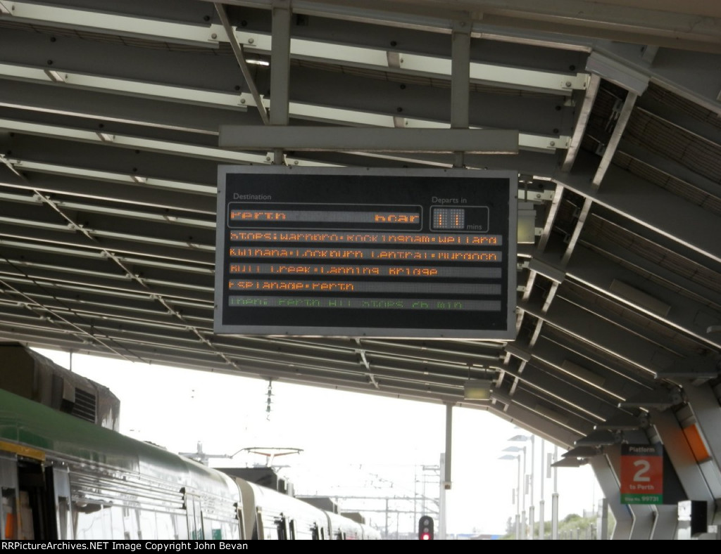 Mandurah electonic destination board