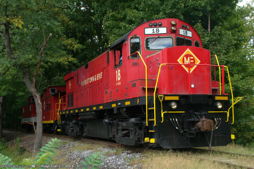 Morristown and Erie C424 18 on Caboose Excursions