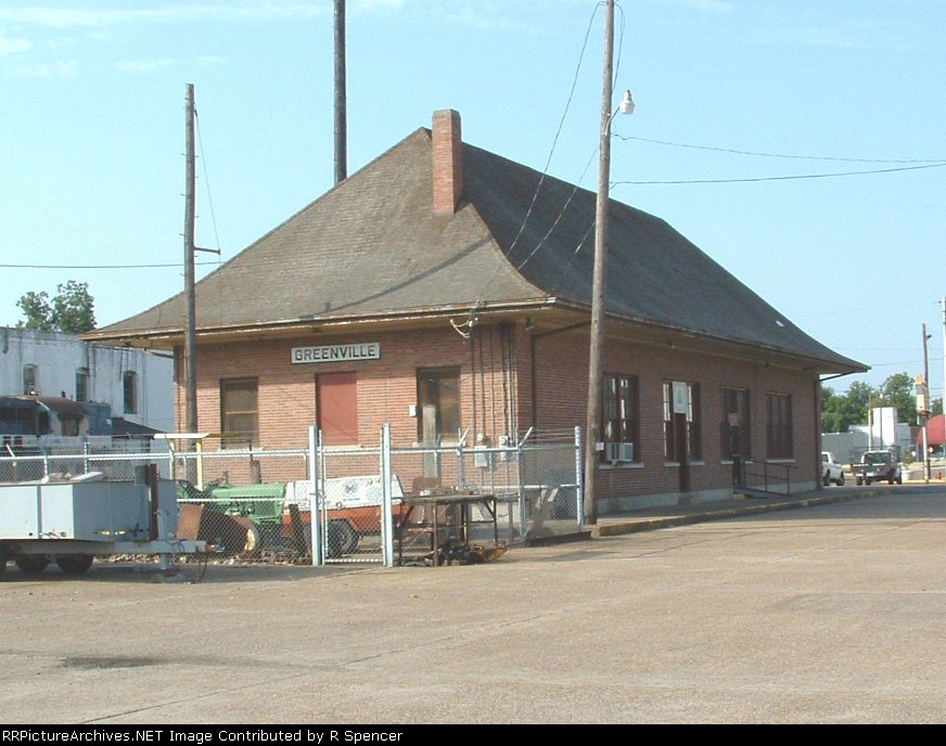 Greenville depot - Northwest side.