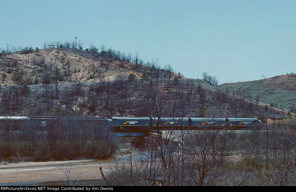 The Etowah Copperhill Rail Excursion, 1986, southbound.