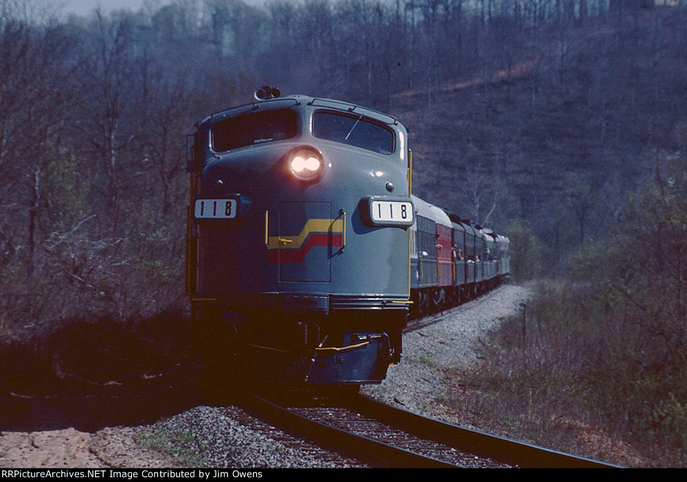The Etowah Copperhill Rail Excursion, 1986, southbound.