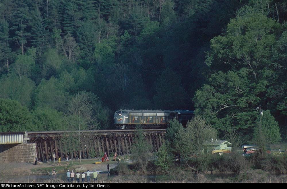 The Etowah Copperhill Rail Excursion, 1986, northbound.