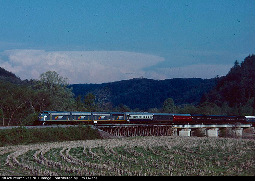 The Etowah Copperhill Rail Excursion, 1986, northbound.