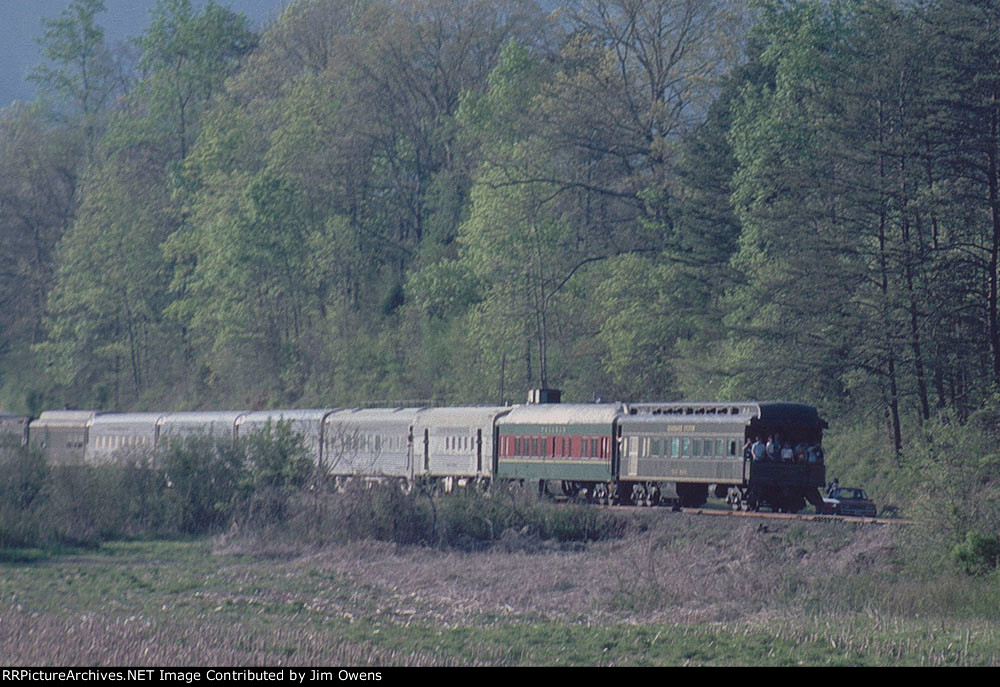 The Etowah Copperhill Rail Excursion, 1986, northbound.